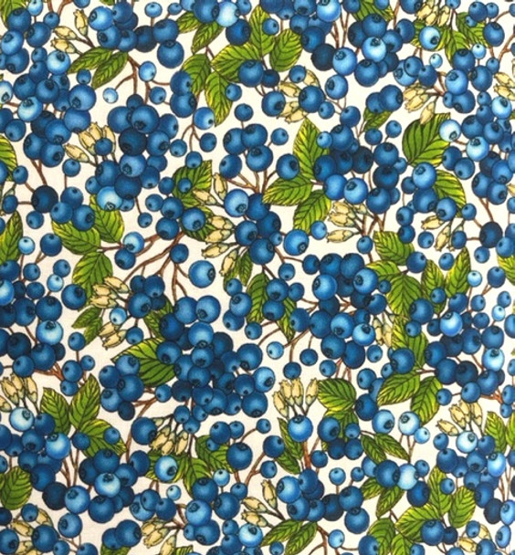 QT Fabrics This & That - Blueberries on Cream QT-27250-E | PER HALF YARD