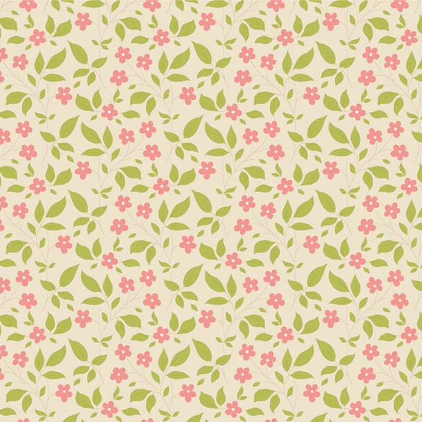 Tilda Sunday Brunch 110122 Tipsy Cream Pink Blender | SOLD BY THE HALF-YARD
