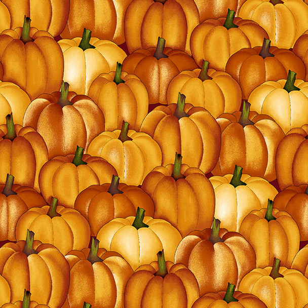 Cavalier Crows 2807-35 Pumpkin by Henry Glass | Priced per Half Yard