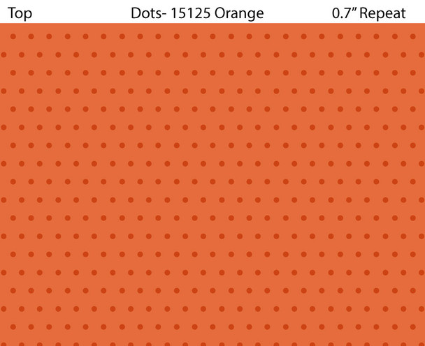Preorder: 2025 All New England Shop Hop Fabric - Blender Dots Orange 1512-537 | SOLD BY THE HALF-YARD