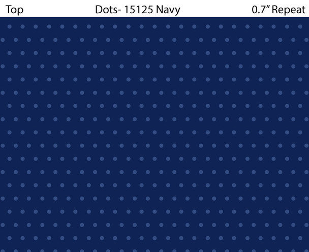 Preorder: 2025 All New England Shop Hop Fabric - Blender Dots Navy Blue 1512-558 | SOLD BY THE HALF-YARD
