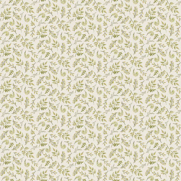 Northcott Natural Elements Mini Fern Cream/ Green 27859 11 | SOLD BY THE HALF-YARD