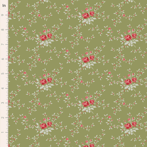 Tilda Merry Little Christmas Blender Noel Moss 110145 | SOLD BY THE HALF-YARD