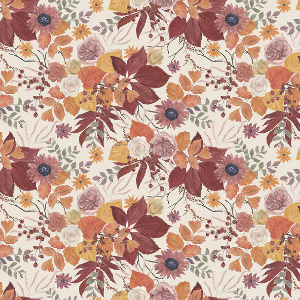 Evening On The Prairie by Modern Prairie | CD16740-CREAM Main Cream Floral Digital | SOLD BY THE HALF-YARD Evening On The Prairie by Modern Prairie | CD16740-CREAM Main Cream Floral Digital | SOLD BY THE HALF-YARD
