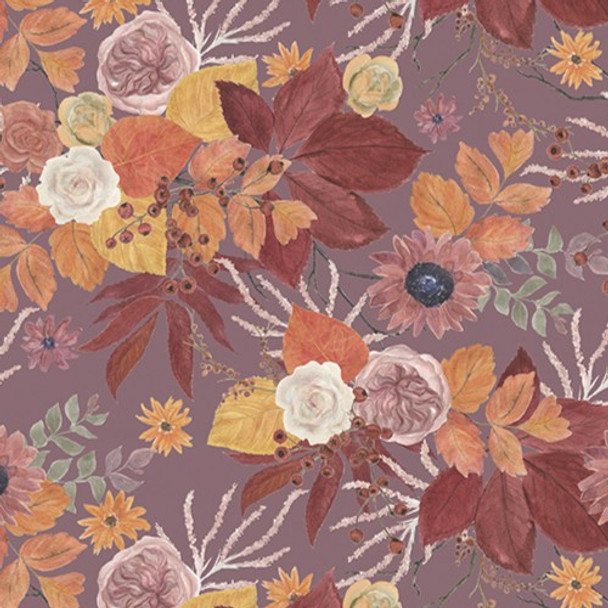 Evening On The Prairie by Modern Prairie | CD16740-GRAPE Main Grape Floral Digital | SOLD BY THE HALF-YARD Evening On The Prairie by Modern Prairie | CD16740-GRAPE Main Grape Floral Digital | SOLD BY THE HALF-YARD