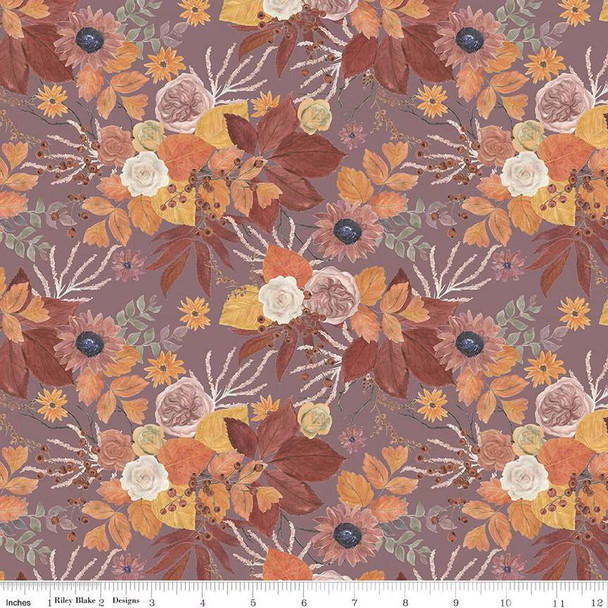 Evening On The Prairie by Modern Prairie | CD16740-GRAPE Main Grape Floral Digital | SOLD BY THE HALF-YARD Evening On The Prairie by Modern Prairie | CD16740-GRAPE Main Grape Floral Digital | SOLD BY THE HALF-YARD