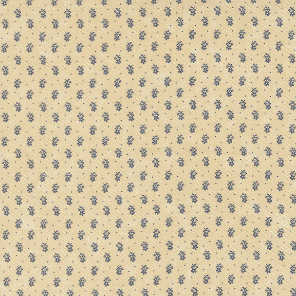 Moda Kansas Troubles Bluebirds Nest 9805 21 Tan Tiny Buds Small Floral | SOLD BY THE HALF-YARD