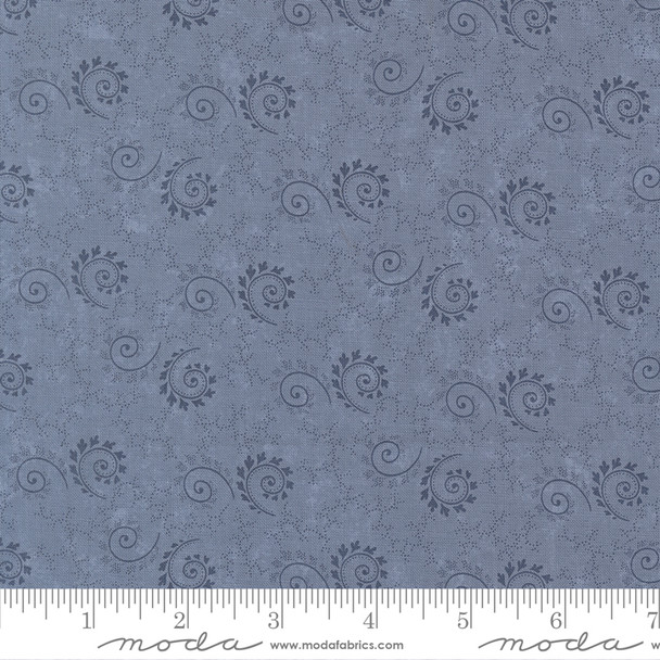 Moda Kansas Troubles Bluebirds Nest 9801 24 Light Blue Swirls Twirls Blender | SOLD BY THE HALF-YARD
