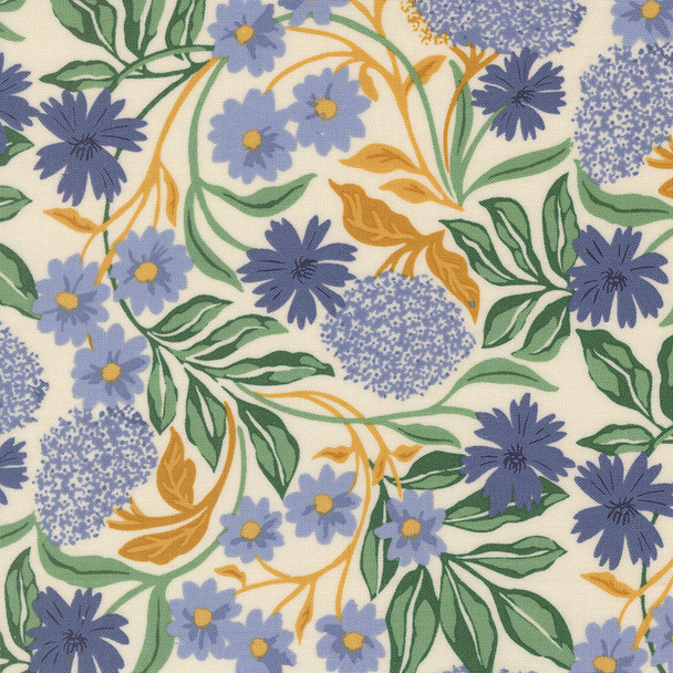 Moda Brookside by 1canoe2 36080 11 Cloud Forage Large Florals | SOLD BY THE HALF-YARD Moda Brookside by 1canoe2 36080 11 Cloud Forage Large Florals | SOLD BY THE HALF-YARD