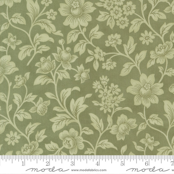 Moda Ambiance by 3 Sisters 44412 15 Eucalyptus Elegance Floral Damask | SOLD BY THE HALF-YARD