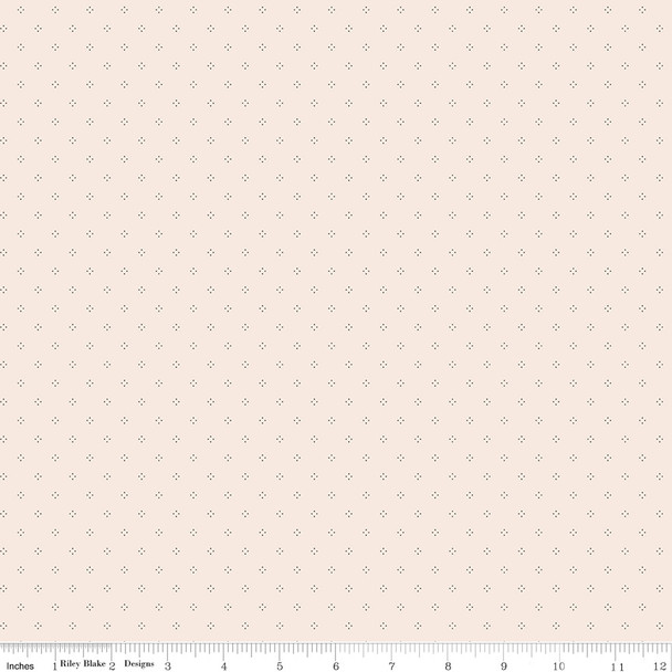 Riley Blake Threads of Grace C16826 Latte Dots Blender | SOLD BY THE HALF-YARD