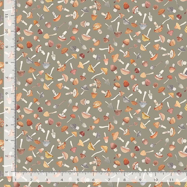 Dear Stella - Count On Me PSTELLA-DNS3314 Hedge Fungi Mushrooms | SOLD BY THE HALF-YARD