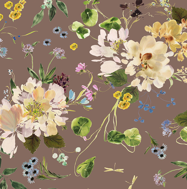 Windham Fabrics Bloomfield 54872D-3 Peony Garden Orchid Floral | SOLD BY THE HALF-YARD
