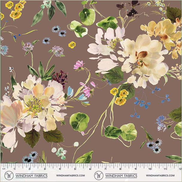 Windham Fabrics Bloomfield 54872D-3 Peony Garden Orchid Floral | SOLD BY THE HALF-YARD