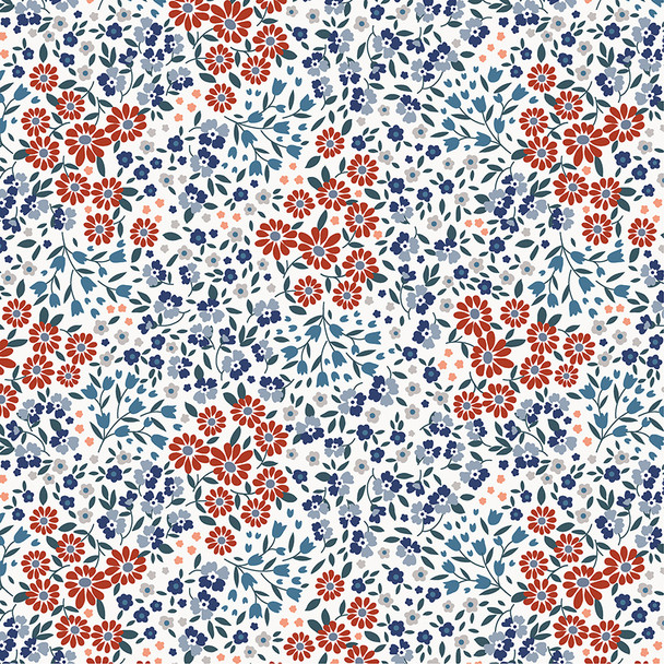 Windham Fabrics Front Porch 54861-2 Ditsy Garden Ivory | SOLD BY THE HALF-YARD