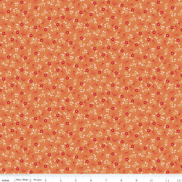 Riley Blake - Farmer's Daughter by Lori Holt C17164 SQUASH Blossom| SOLD BY THE HALF-YARD