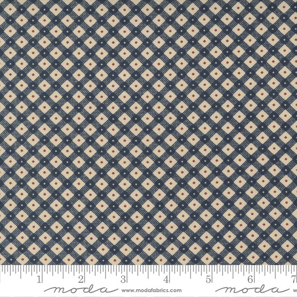 Moda Freedom Road 9698 11 Tan Blue Crossroads Check Plaid | Kansas Troubles Quilters  | SOLD BY THE HALF-YARD