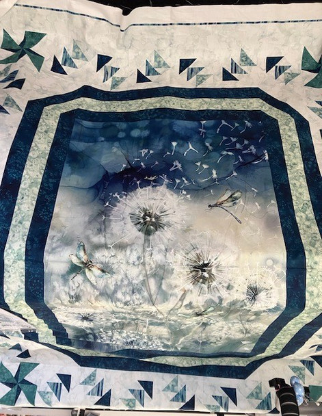 Kit: Gone To Seed - Create this Dandelion and Dragonfly Quilt