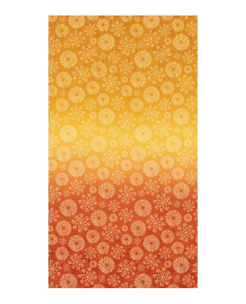 Wishflower by Benartex 16692-34 Ombre Orange Gold Gradient | SOLD BY THE HALF-YARD