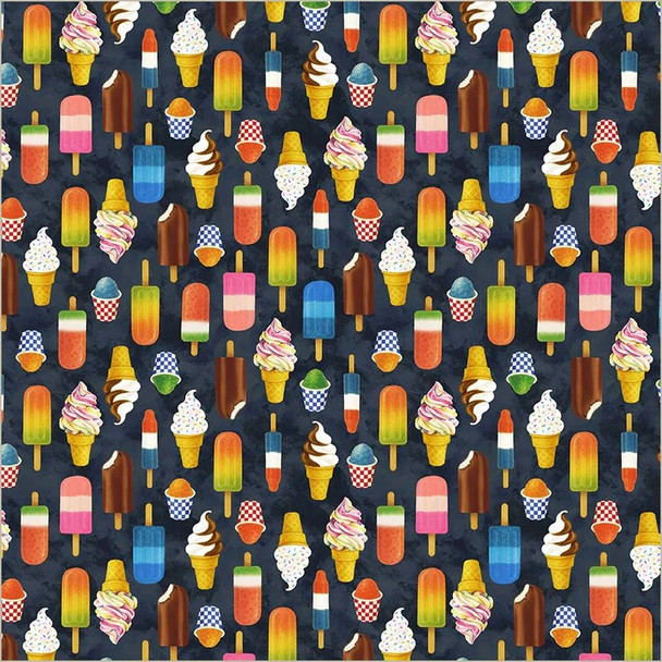 Windham The State Fair 55201-4 Ice Cream Midnight | SOLD BY THE HALF-YARD