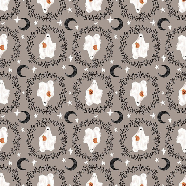 Ghouls Night Out by Dear Stella DPJ3391 Paloma Boo-Tique Posh Ghost | SOLD BY THE HALF-YARD