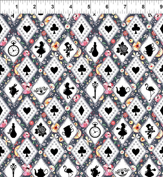 Alice by Jason Yenter  for In The Beginning 3AL1 Silhouettes Multi | SOLD BY THE HALF-YARD