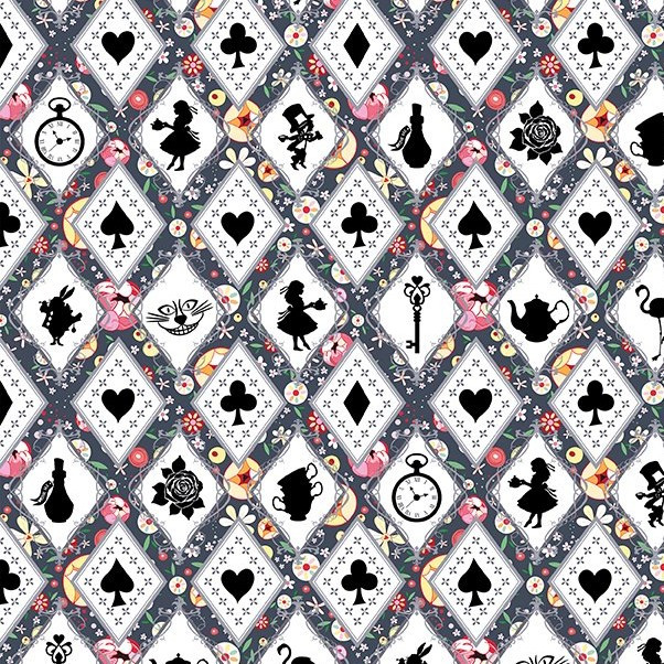 Alice by Jason Yenter  for In The Beginning 3AL1 Silhouettes Multi | SOLD BY THE HALF-YARD