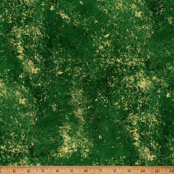 Hoffman Brilliance Metallic W5363-60G Hunter Green/ Gold | SOLD BY THE HALF-YARD