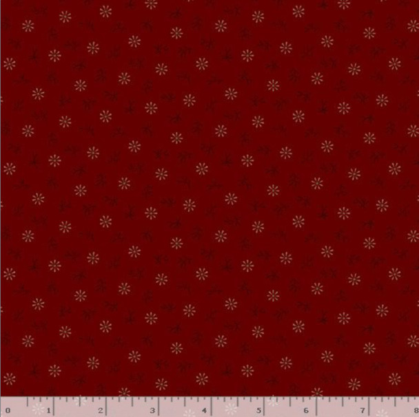 Marcus Fabrics Pineberry Lane R172007D-RED Flakes | SOLD BY THE HALF-YARD
