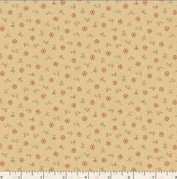 Marcus Fabrics Pineberry Lane R172007D-CREAM Flakes | SOLD BY THE HALF-YARD