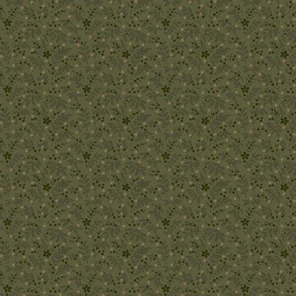 Marcus Fabrics Pineberry Lane R172005D-GREEN Good Cheer | SOLD BY THE HALF-YARD
