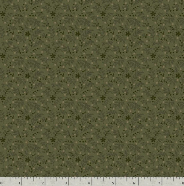 Marcus Fabrics Pineberry Lane R172005D-GREEN Good Cheer | SOLD BY THE HALF-YARD