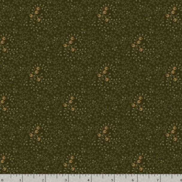 Marcus Fabrics Pineberry Lane R172001D-GREEN Winterberry | SOLD BY THE HALF-YARD