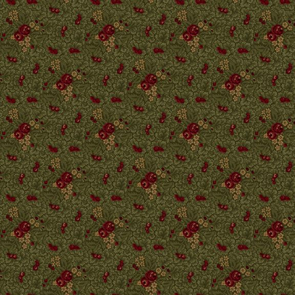 Marcus Fabrics Pineberry Lane R172000D-GREEN Winter Foliage | SOLD BY THE HALF-YARD