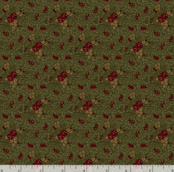 Marcus Fabrics Pineberry Lane R172000D-GREEN Winter Foliage | SOLD BY THE HALF-YARD