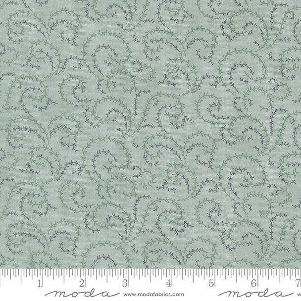Breathtaking Blues by 3 Sisters for Moda - 44407 13 Vine Blender Sky | SOLD BY THE HALF-YARD