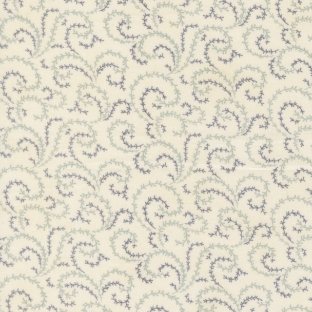 Breathtaking Blues by 3 Sisters for Moda - 44407 11 Vine Blender Porcelain | SOLD BY THE HALF-YARD