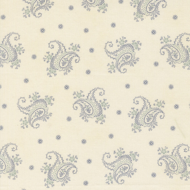Breathtaking Blues by 3 Sisters for Moda - 44405 11 Paisley Porcelain | SOLD BY THE HALF-YARD