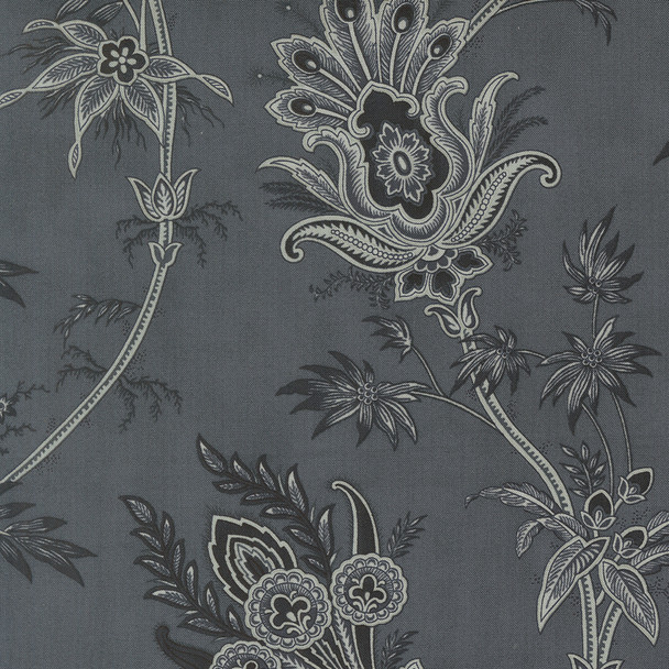 Breathtaking Blues by 3 Sisters for Moda - 44401 14 Plume Floral Jacobean Dusk | SOLD BY THE HALF-YARD