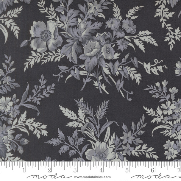 Breathtaking Blues by 3 Sisters for Moda - 44400 15 Bouquets Floral Midnight | SOLD BY THE HALF-YARD