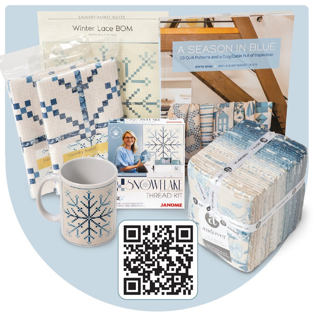 Edyta Sitar BLOCK OF THE MONTH KIT: WINTER MAGIC by Laundry Basket Quilts