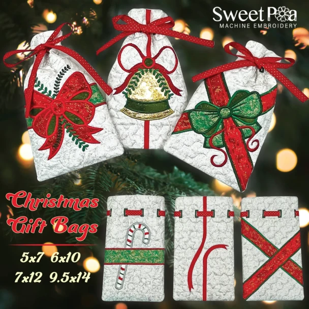 Class: Machine Embroidery - Holiday Gift Bags | Thursday Nov 2 | 10:30am-3pm