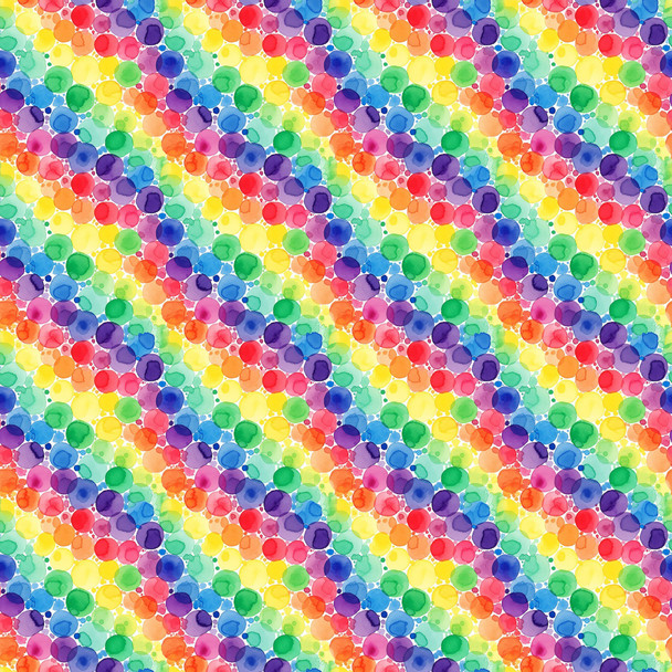 Northcott Radiant Rhapsody by Patrick Lose 10740-10 Diagonal Dots Multi | SOLD BY THE HALF-YARD