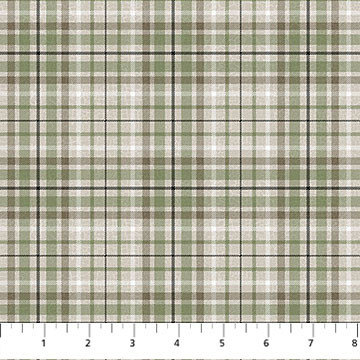 Northcott Winter Wonderland by Deborah Edwards 28886-12 Plaid Taupe Multi | SOLD BY THE HALF-YARD