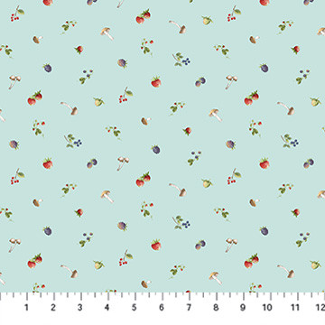 Northcott Country Mouse DP29011-42 Berry Toss Blue Multi | SOLD BY THE HALF-YARD