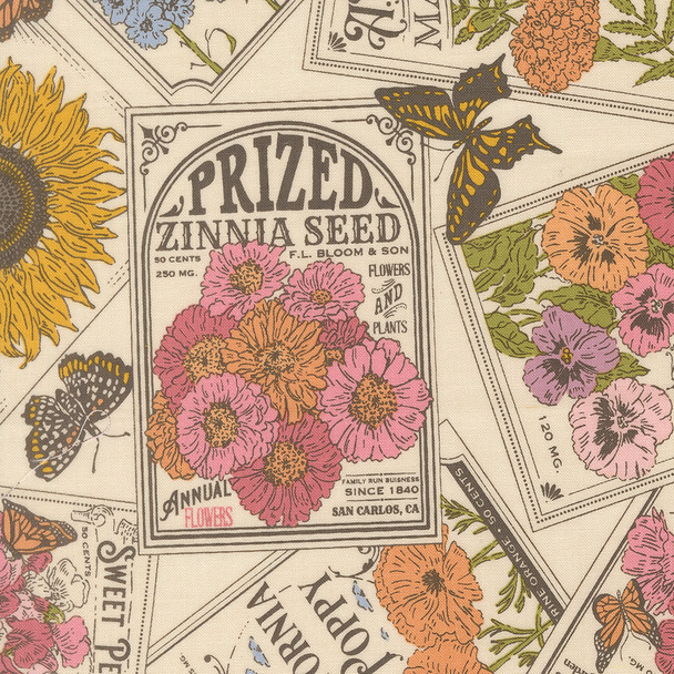 My Secret Garden by Stacy Iest Hsu for Moda  20981 11 Cloud Seed Packets | SOLD BY THE HALF-YARD
