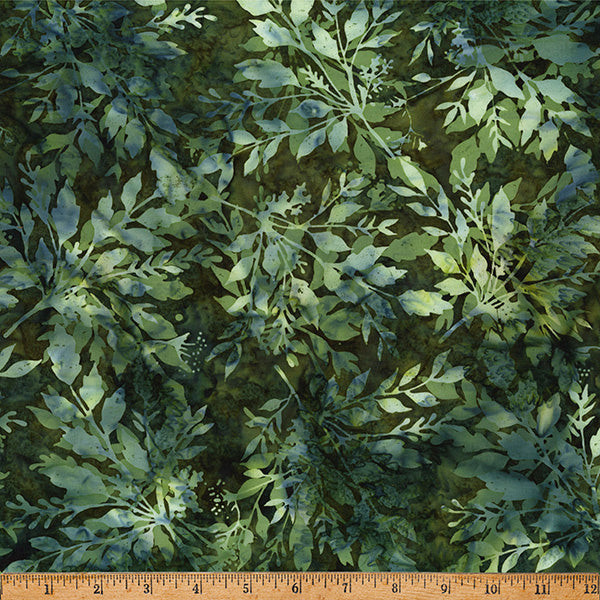 Hoffman Bali Batik X2646-141 Pine Leafy | SOLD BY THE HALF-YARD