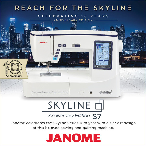 FLOOR MODEL: Janome Skyline S7 Anniversary Edition | Sewing Quilting Machine