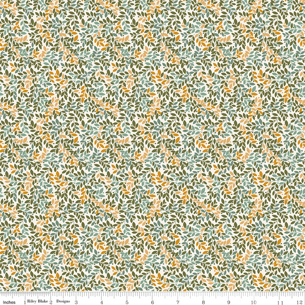Riley Blake Worth Repeating C18263 Cloud Repeating Leaves | SOLD BY THE HALF-YARD