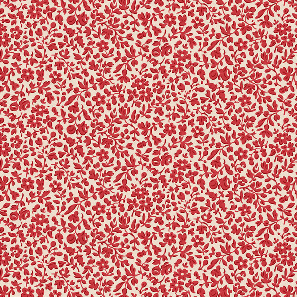 Pre-Order Tilda Merry Little Christmas Blender Eve Red 110138 | SOLD BY THE HALF-YARD